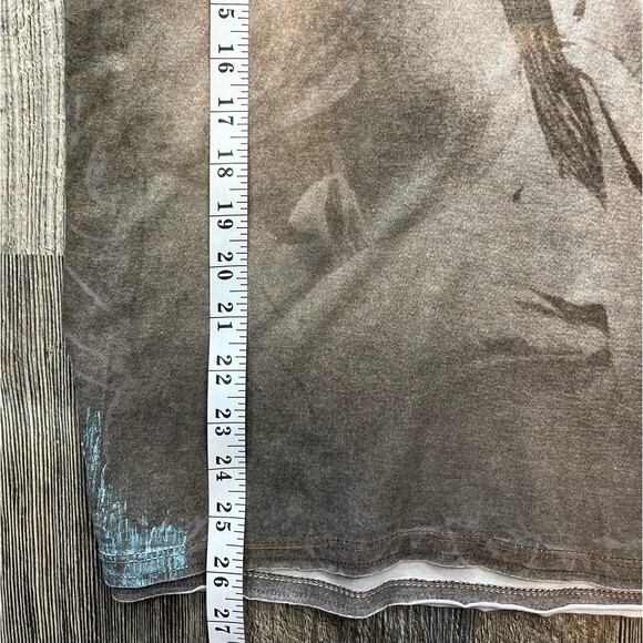 Verdette Premium Collection Cotton T Shirt with Yarn Denim Features Size Medium - Picture 12 of 14